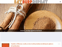 Tablet Screenshot of eatburprepeat.com